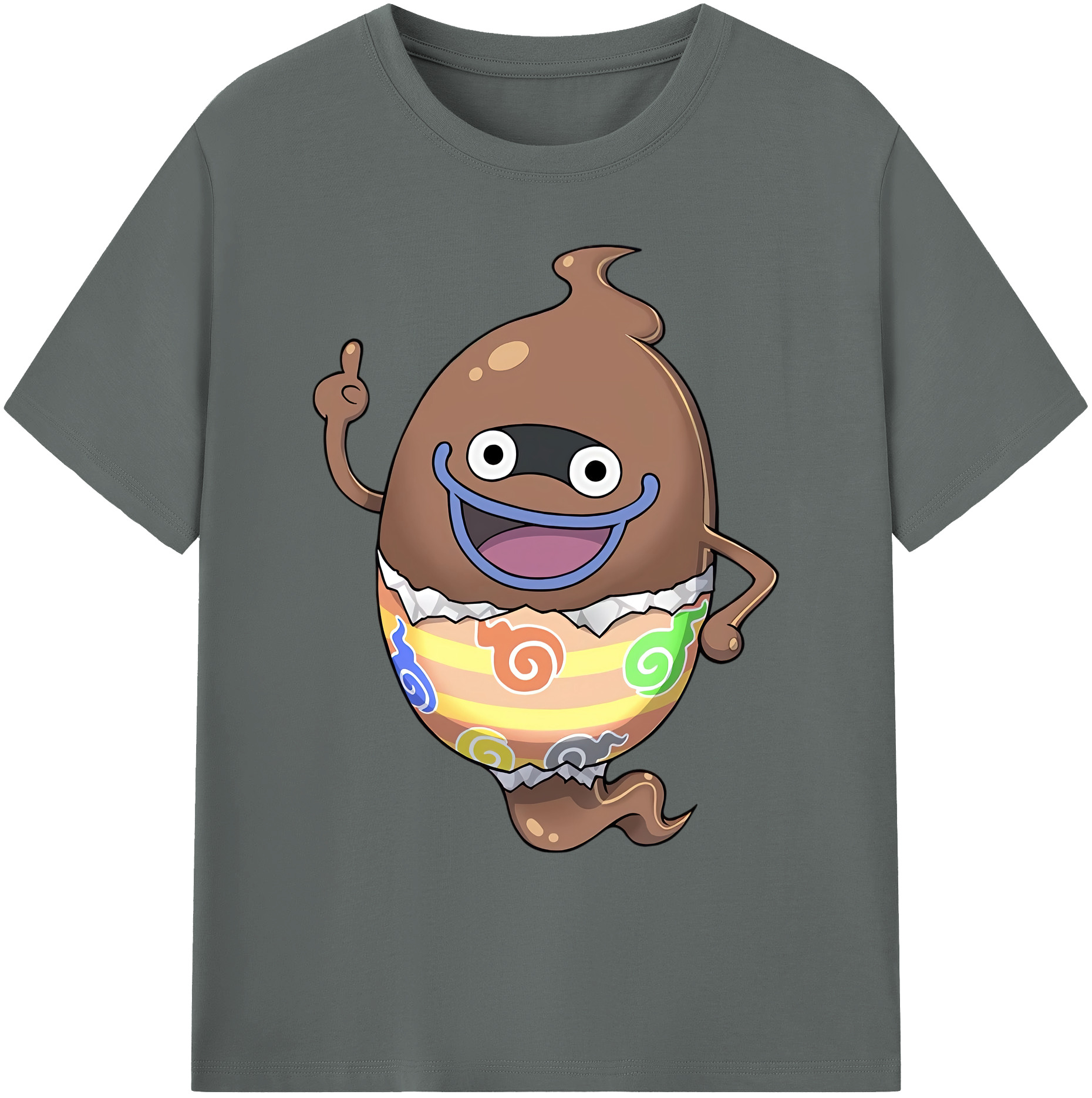 （画像用） 妖怪ウォッチ Yo-kai Watch 綿100％ メンズ半袖Tシャツ｜肌触りやわらか＆通気性